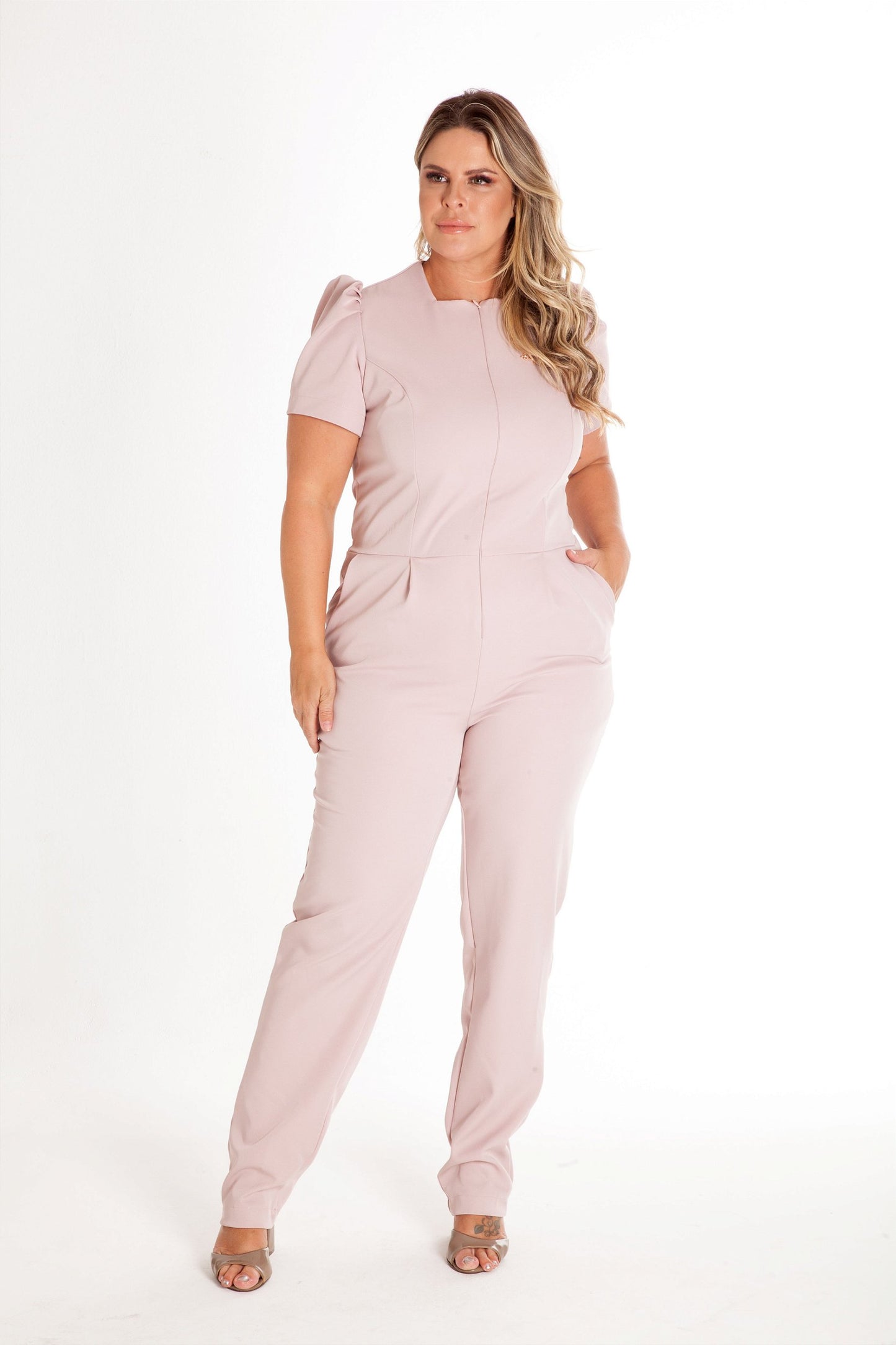 Women's Short Sleeve Surgical Jumpsuit