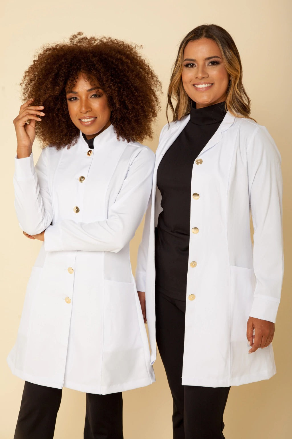 Women's Lab Coat Long Sleeve Marselhe White