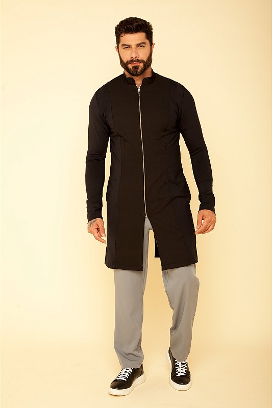 Men's Lab Coat Theo Black