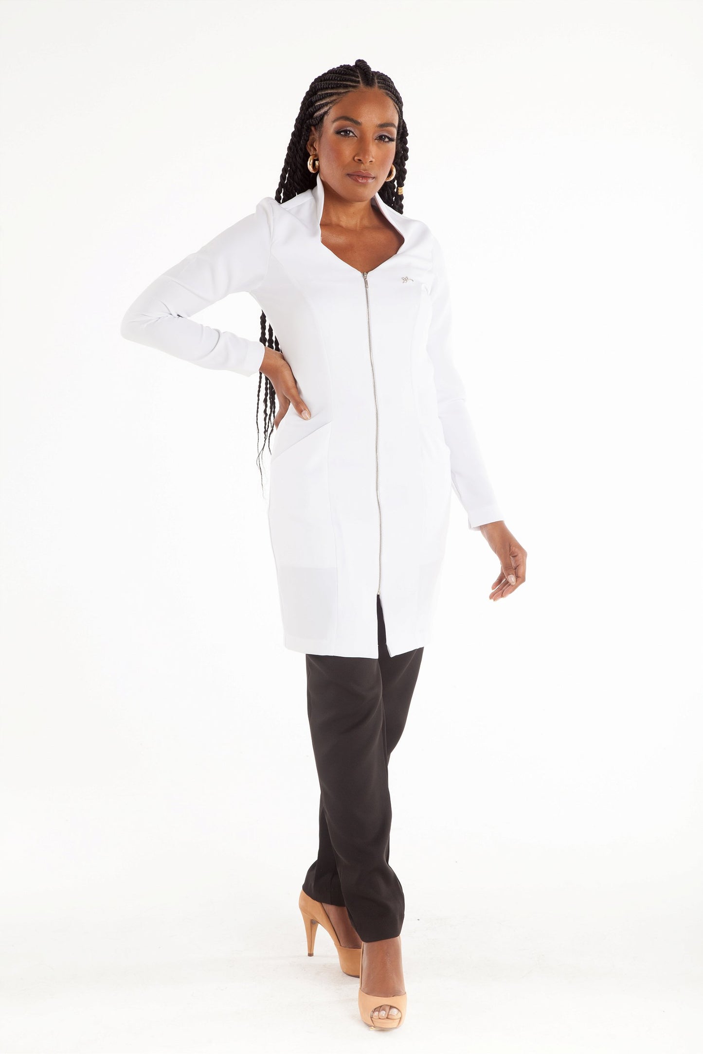 Women's Lab Coat Long Sleeve Julie White