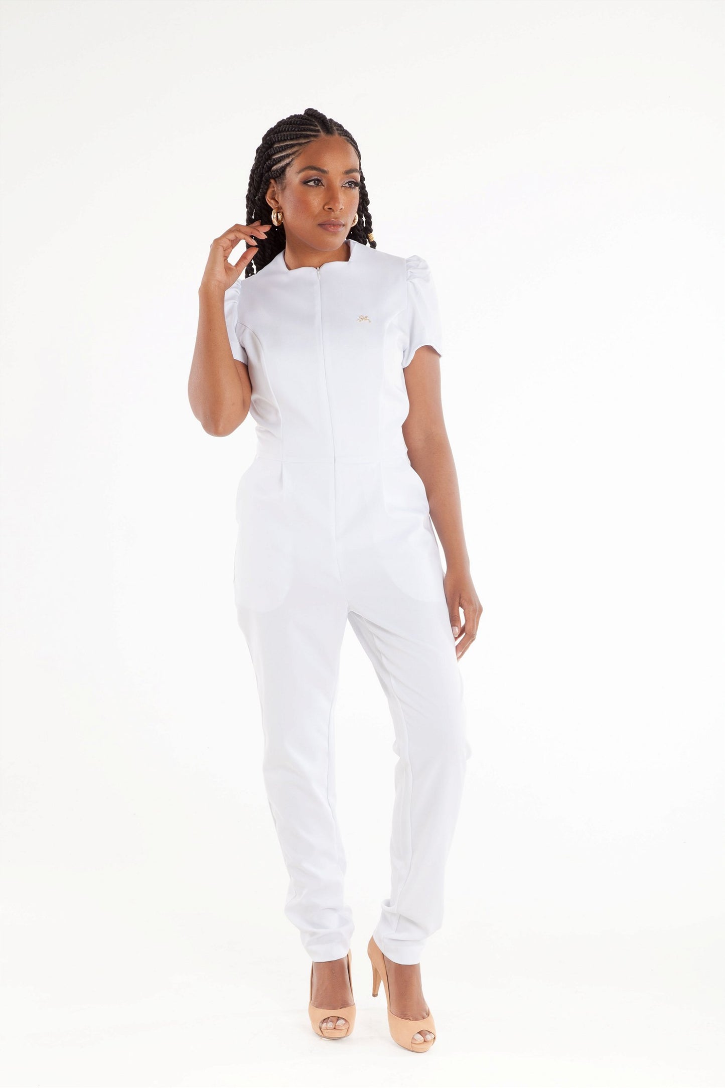 Women's Short Sleeve Surgical Jumpsuit